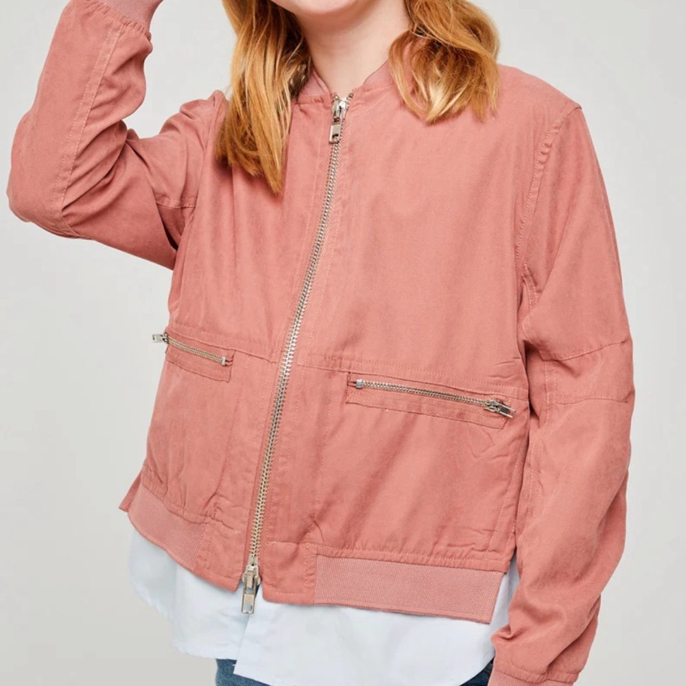 Hayden Blush Bomber Jacket nwt